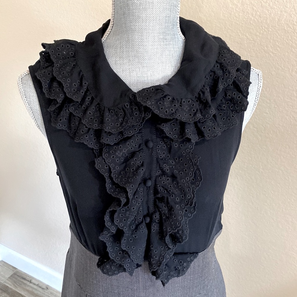 {Marc By Marc Jacobs} Silk Wool Runway Dress | black sz 8